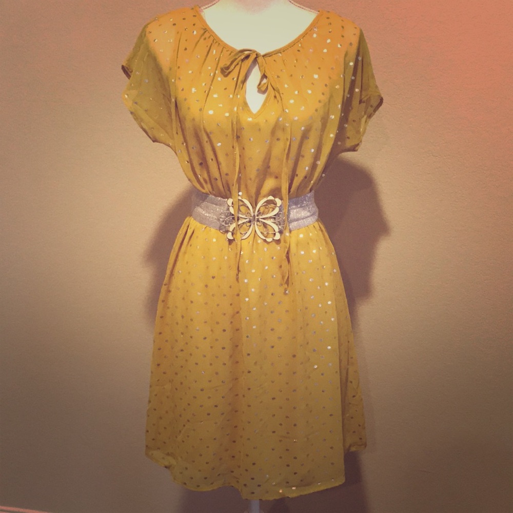 Yellow Mini Dress